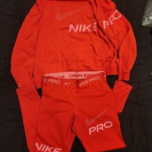 Nike Pro Red Athletic Set